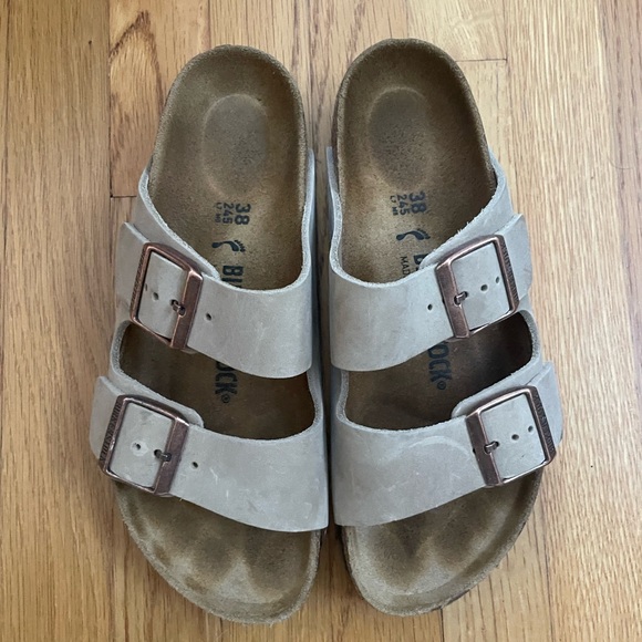 Birkenstocks Leather Taupe like new - Picture 4 of 5